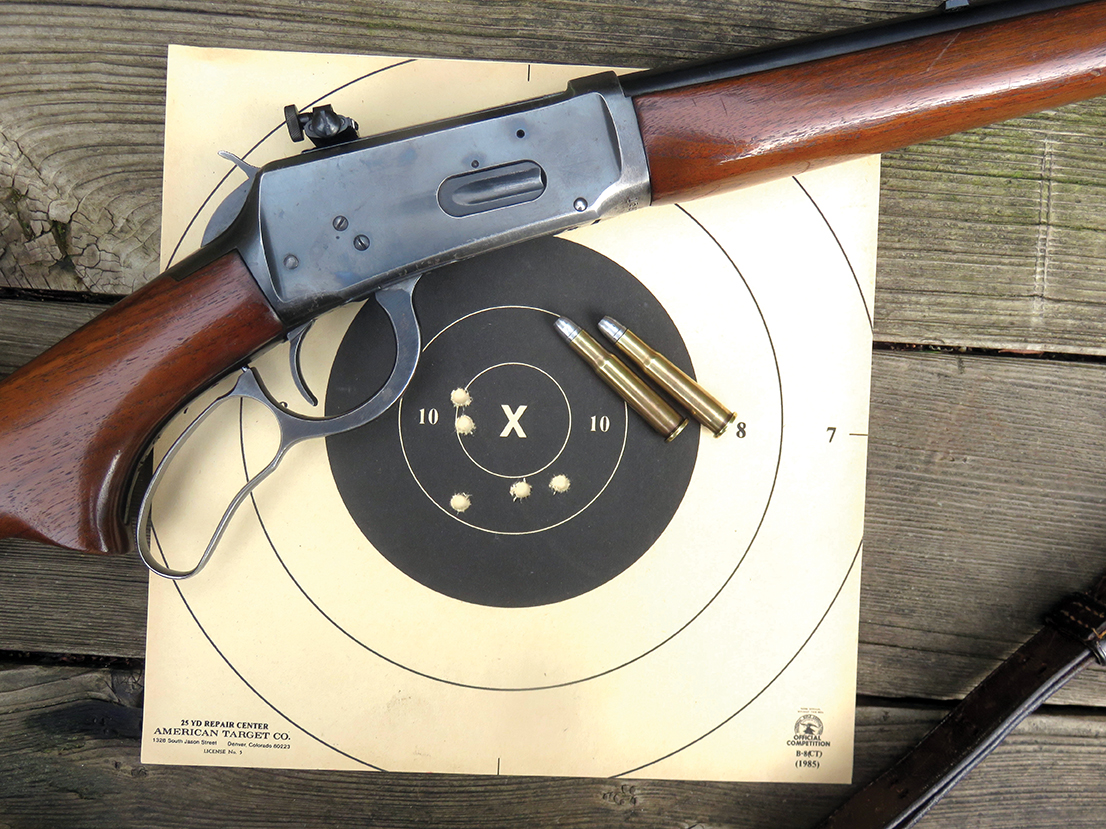 This five-shot group at 50 yards shows that the 32 Winchester Special knows what it’s doing with black powder.
